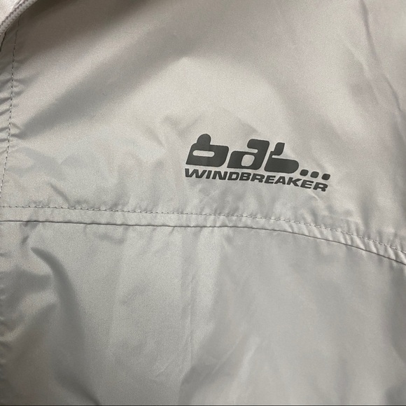 BALENO Jacket Light Gray Windbreaker Size XL Foldable Hood - Picture 7 of 9